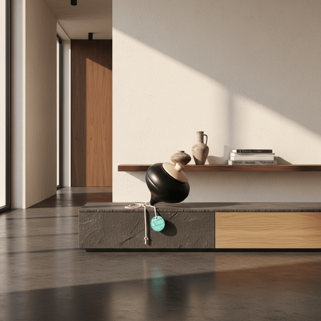 O Pião das Nicas I Giant Spinning Top - Black