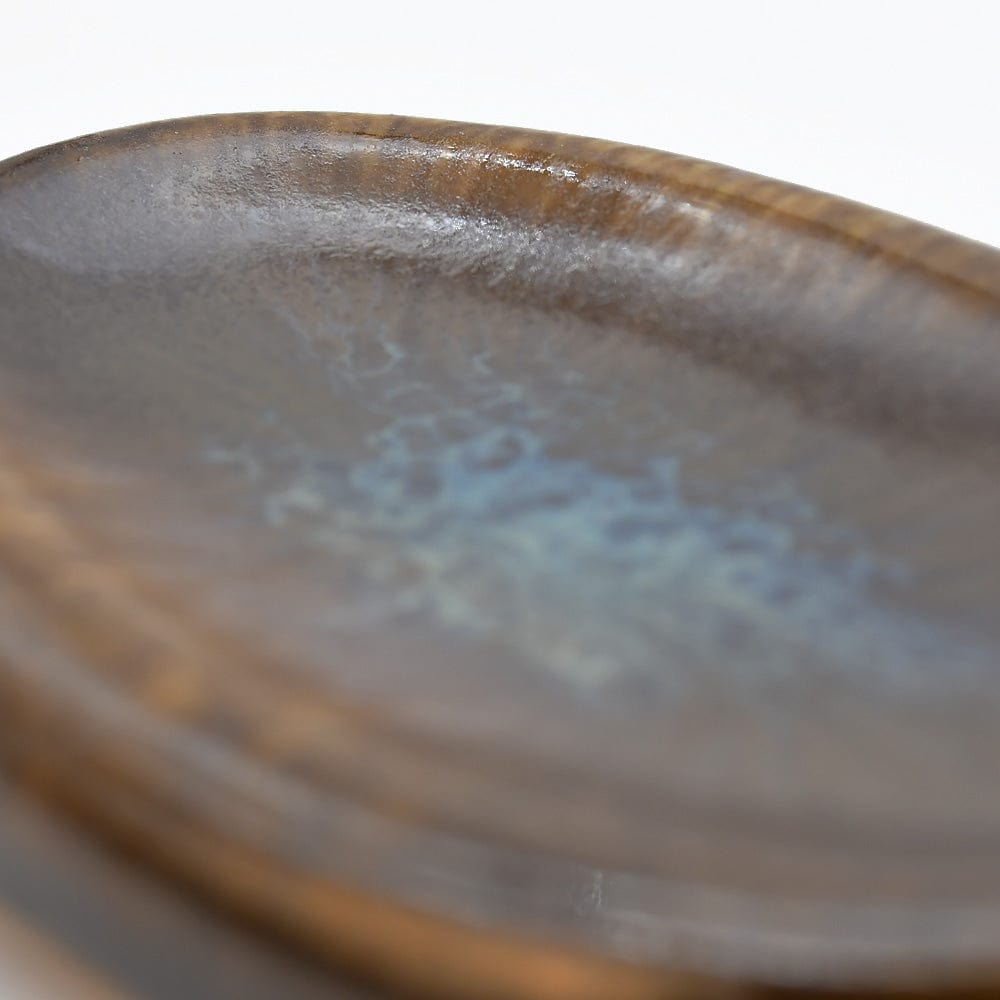 Onyx I Small Stoneware Serving Dish - Brown