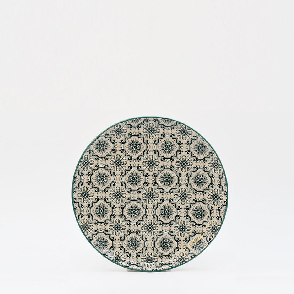Padrão I Ceramic Plate 7.9'' - Green