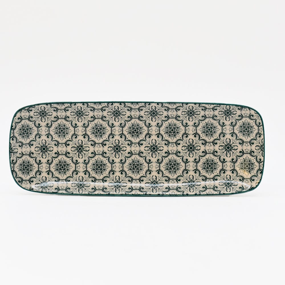 Padrão I Ceramic Serving Dish 8.7'' - Green