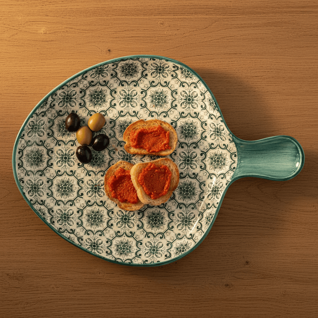 Padrão I Ceramic Serving Dish - Green