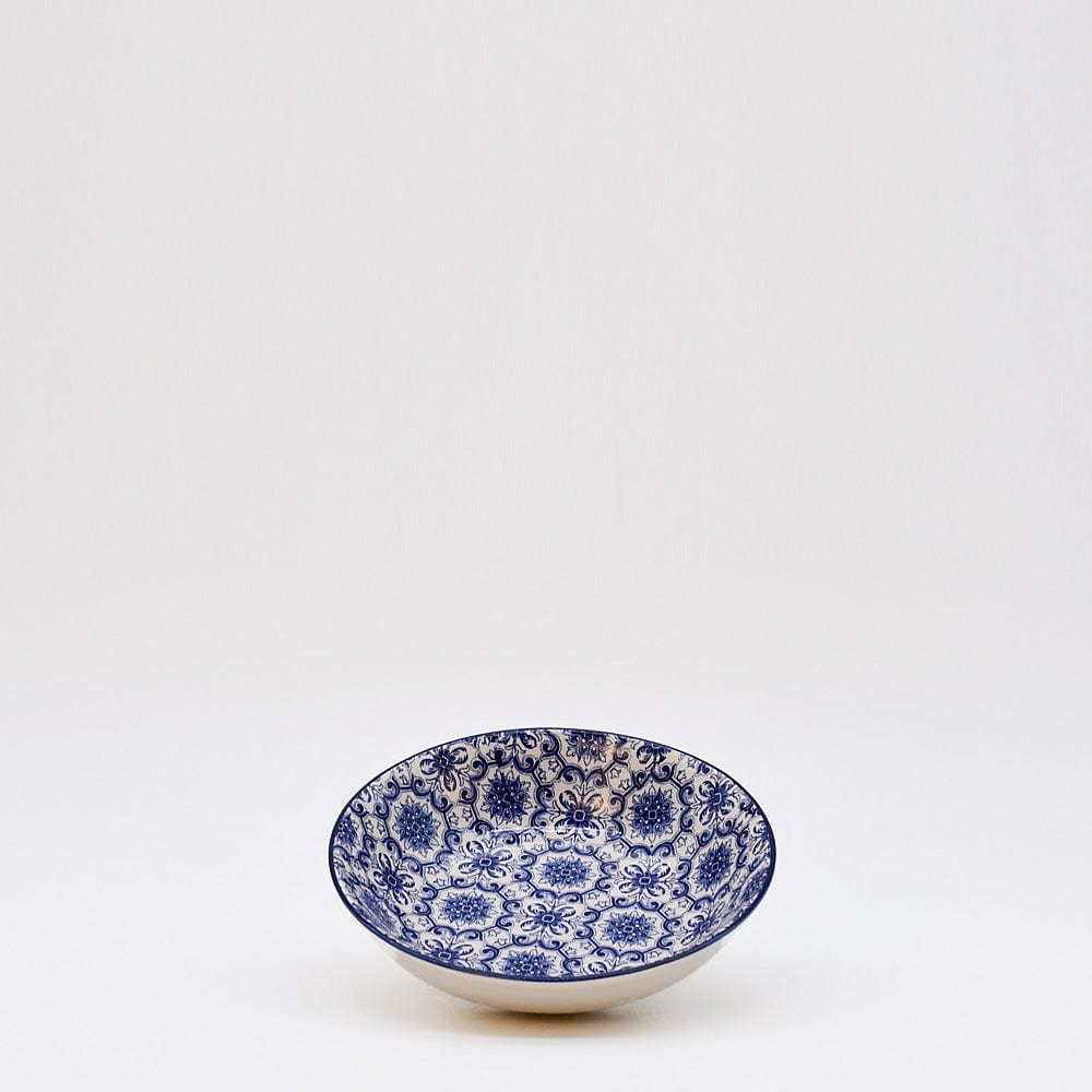 Padrão I Ceramic Snack Bowl 5.1'' - Blue