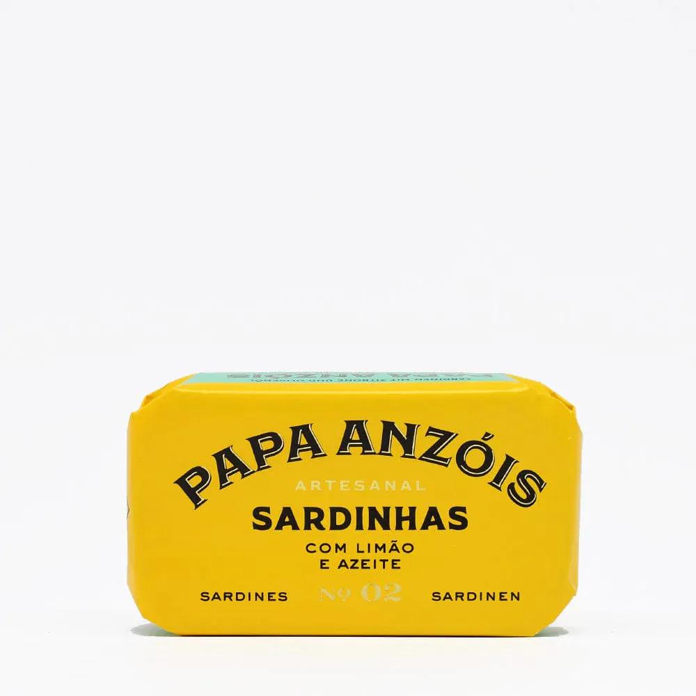 Papa Anzóis I Canned Sardines in Olive Oil with Lemon