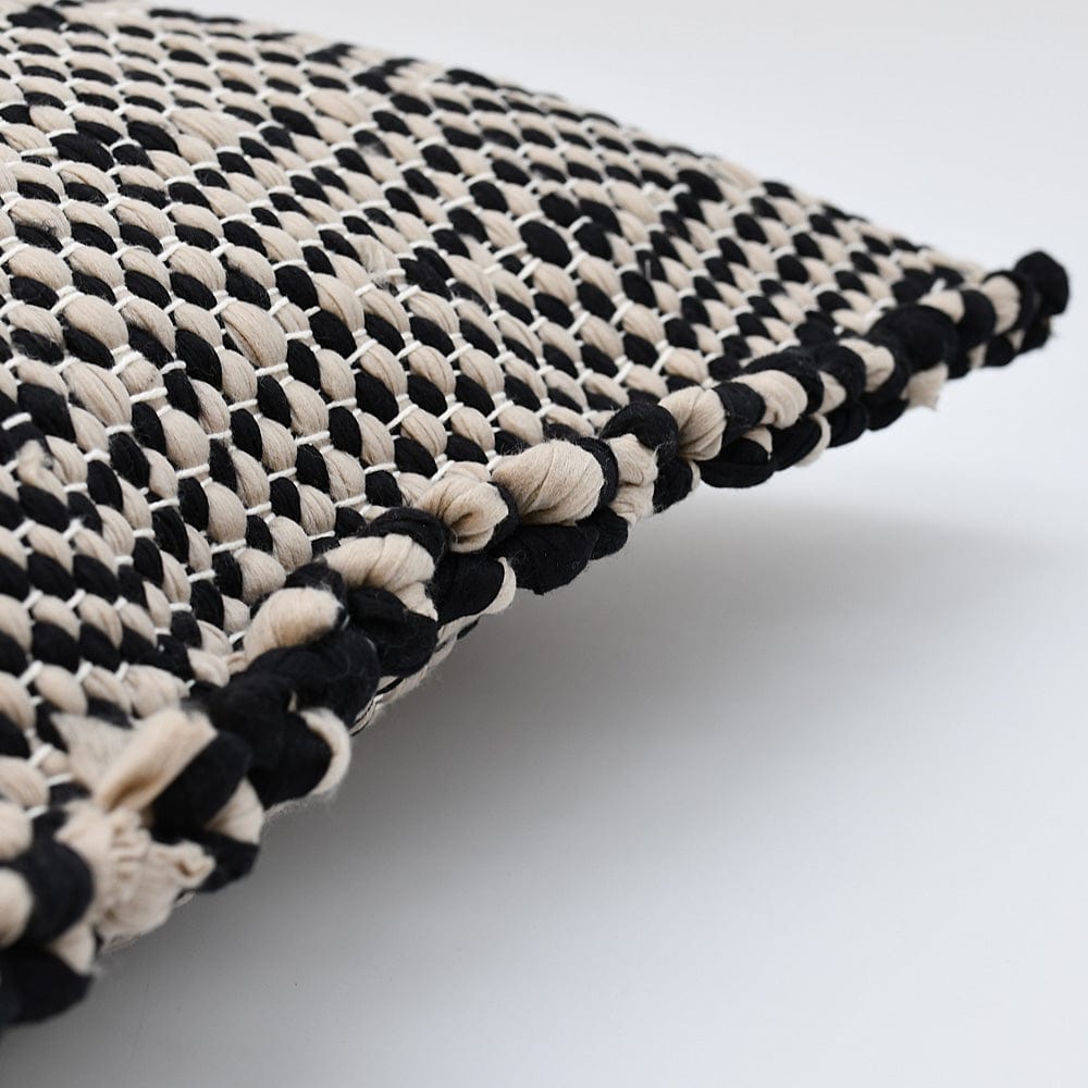 Pillow Cover in Recycled Fibers - Black