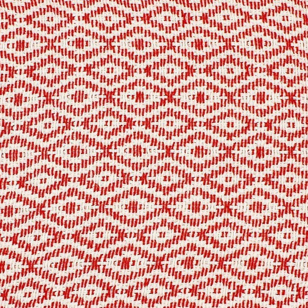 Plaid en coton 79x53'' - Rouge