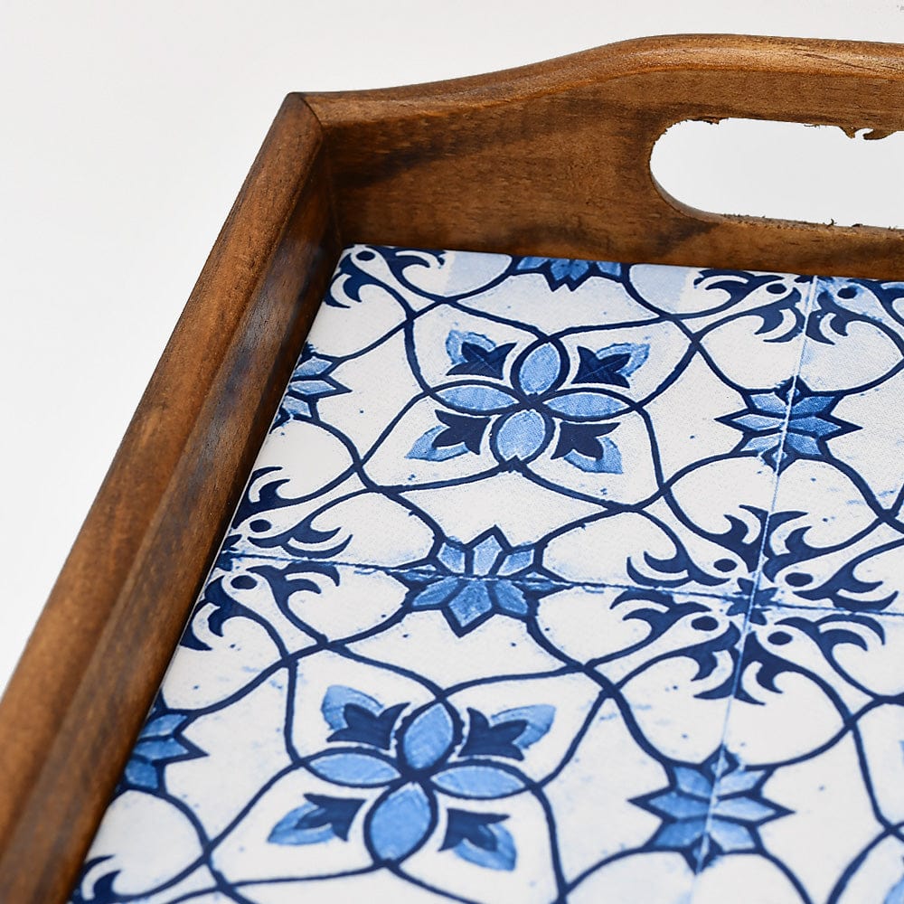 Plateau en faïence bleue Azulejo du Portugal I Vente en ligne Plateau "Azulejos"