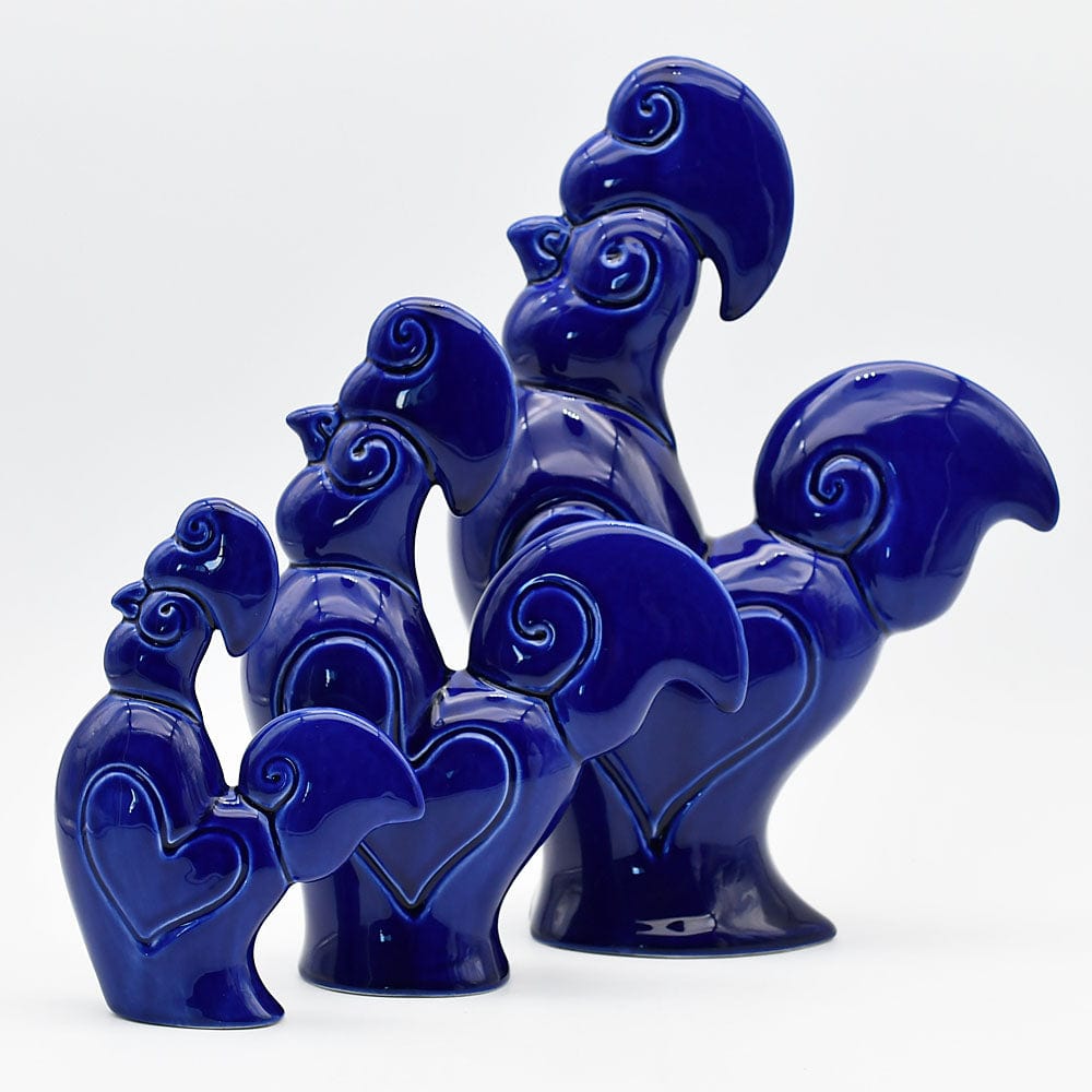 Portuguese Ceramic Rooster - Blue