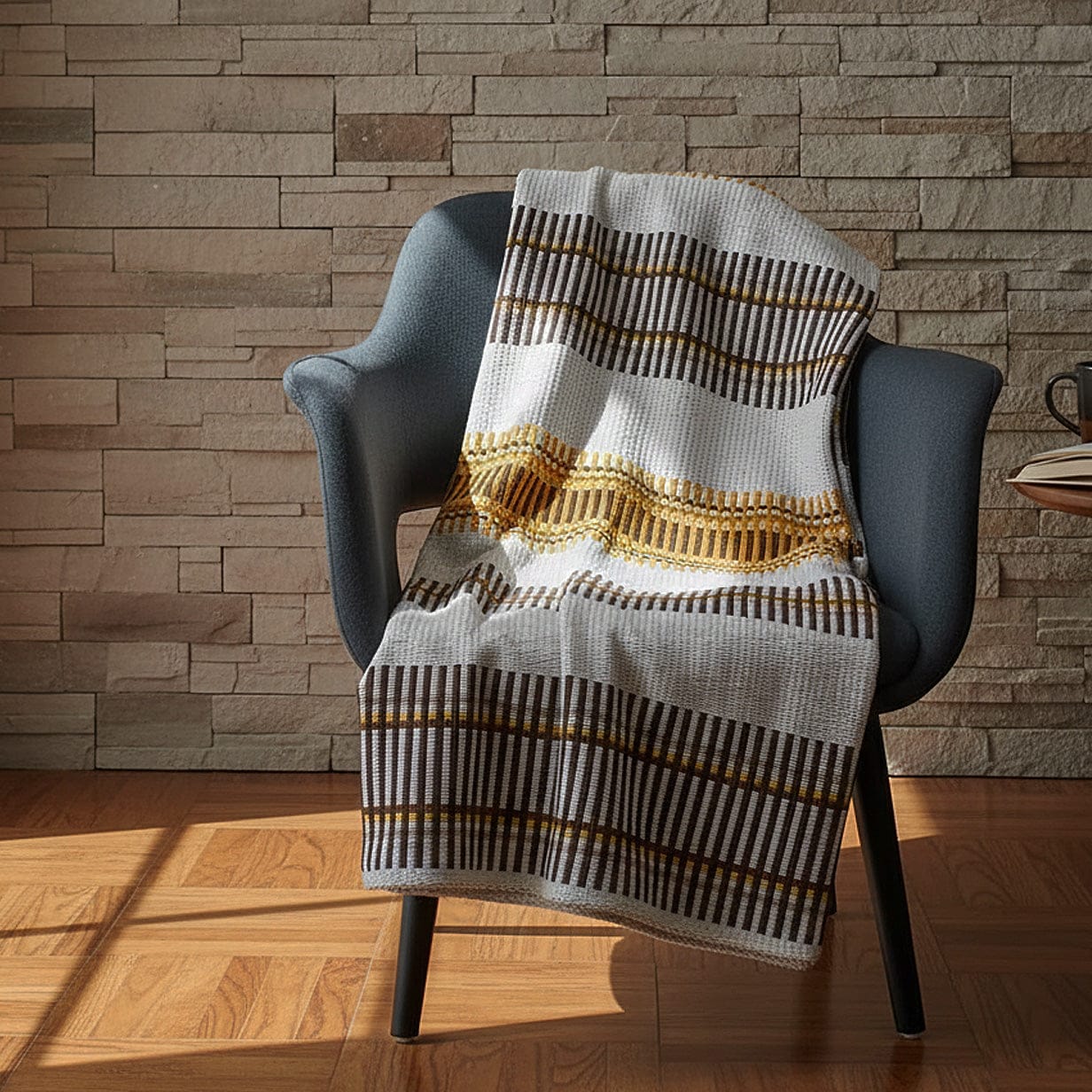 Portuguese Style Blanket - Ochre