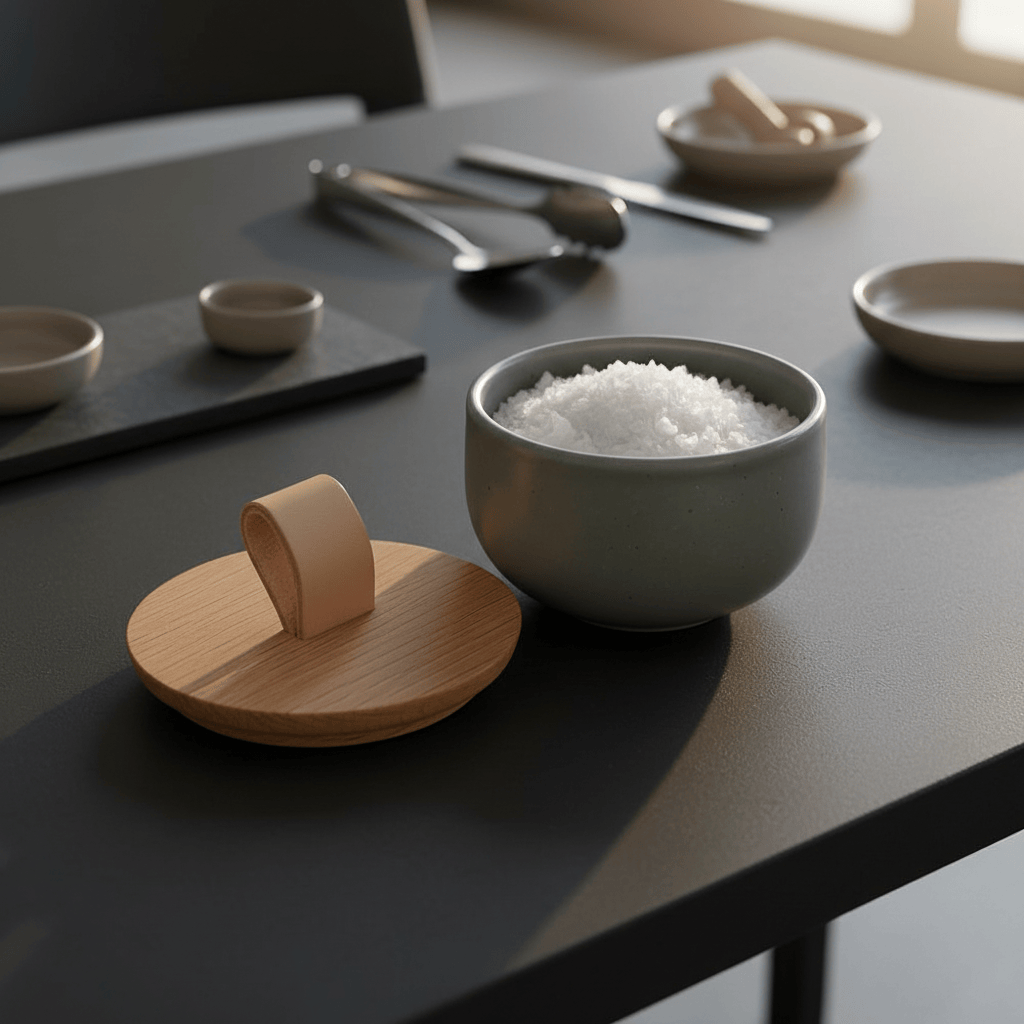 Pacifica I Stoneware Salt Pot - Green