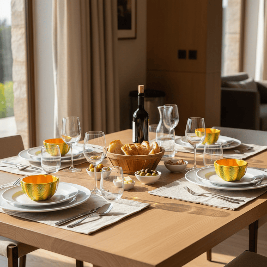 Pumpkin-shaped Ceramic Bowl