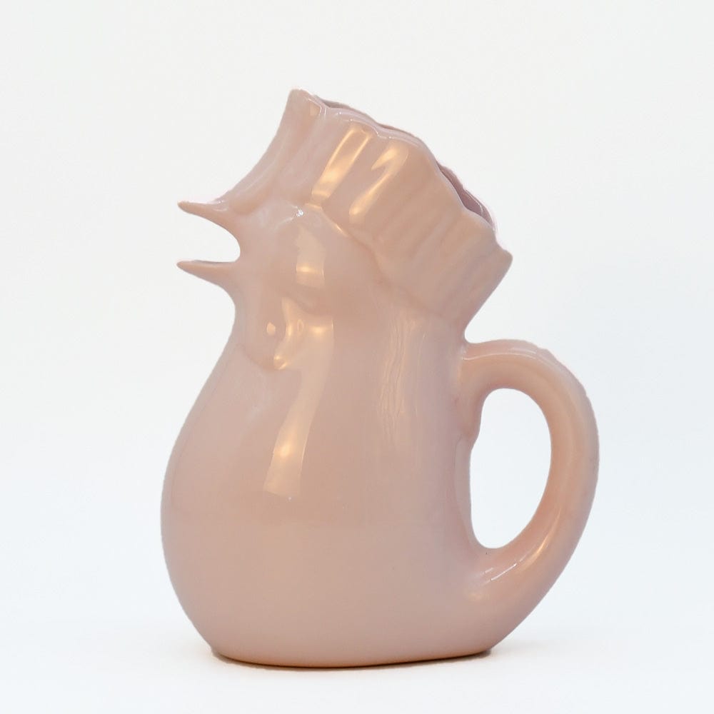 Rooster-Shaped Ceramic Pitcher - Pink