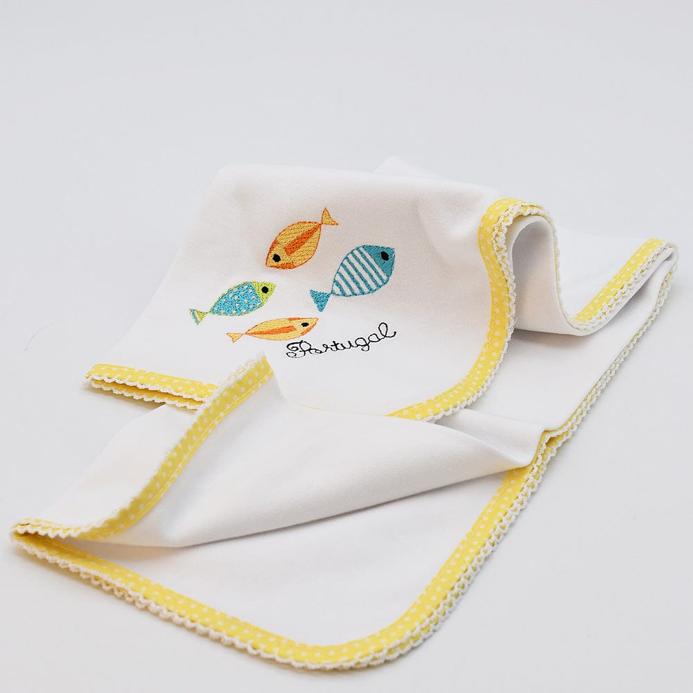 Sardinhas I Cotton Comforter - Yellow