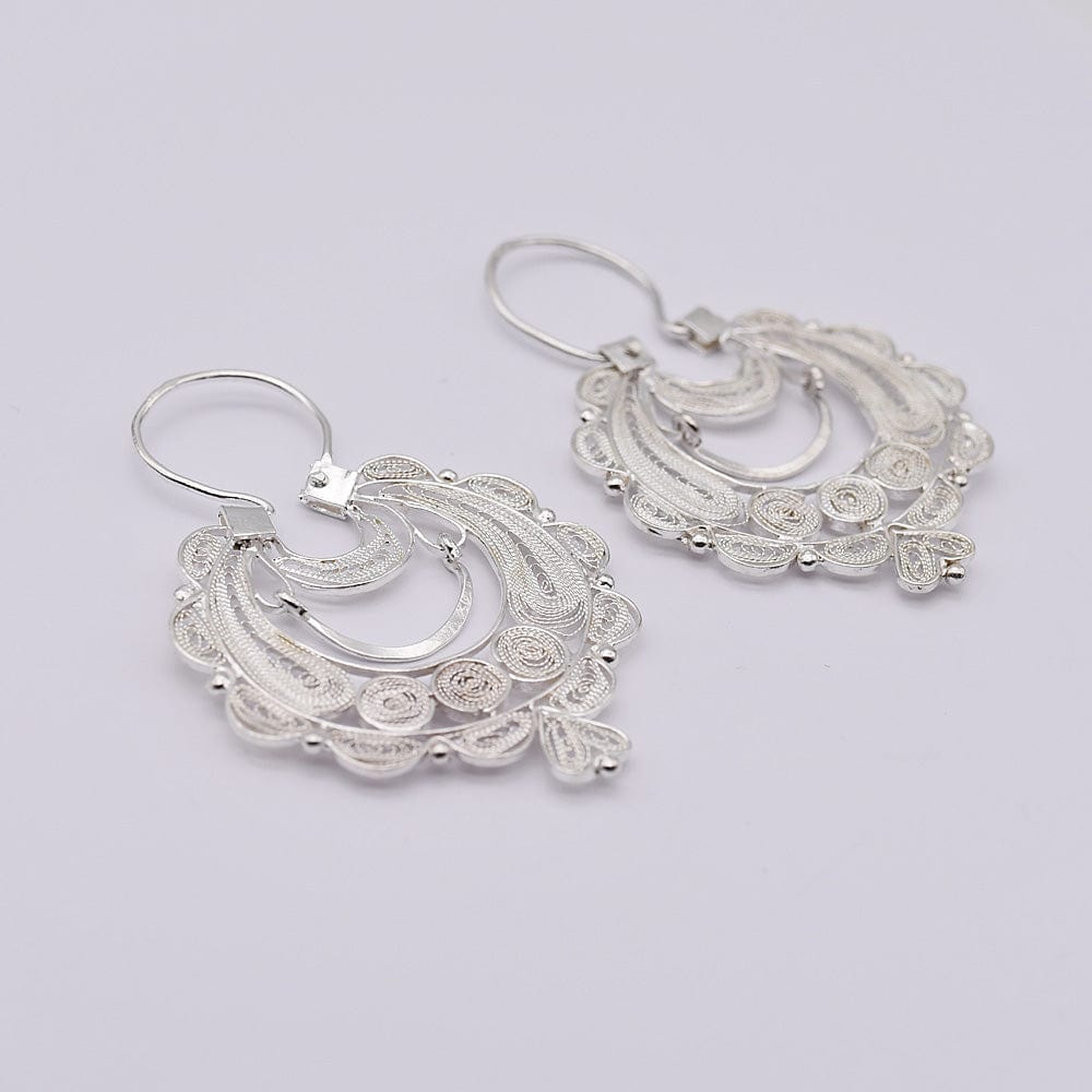 Silver Earrings 0.5 oz - 1.6''