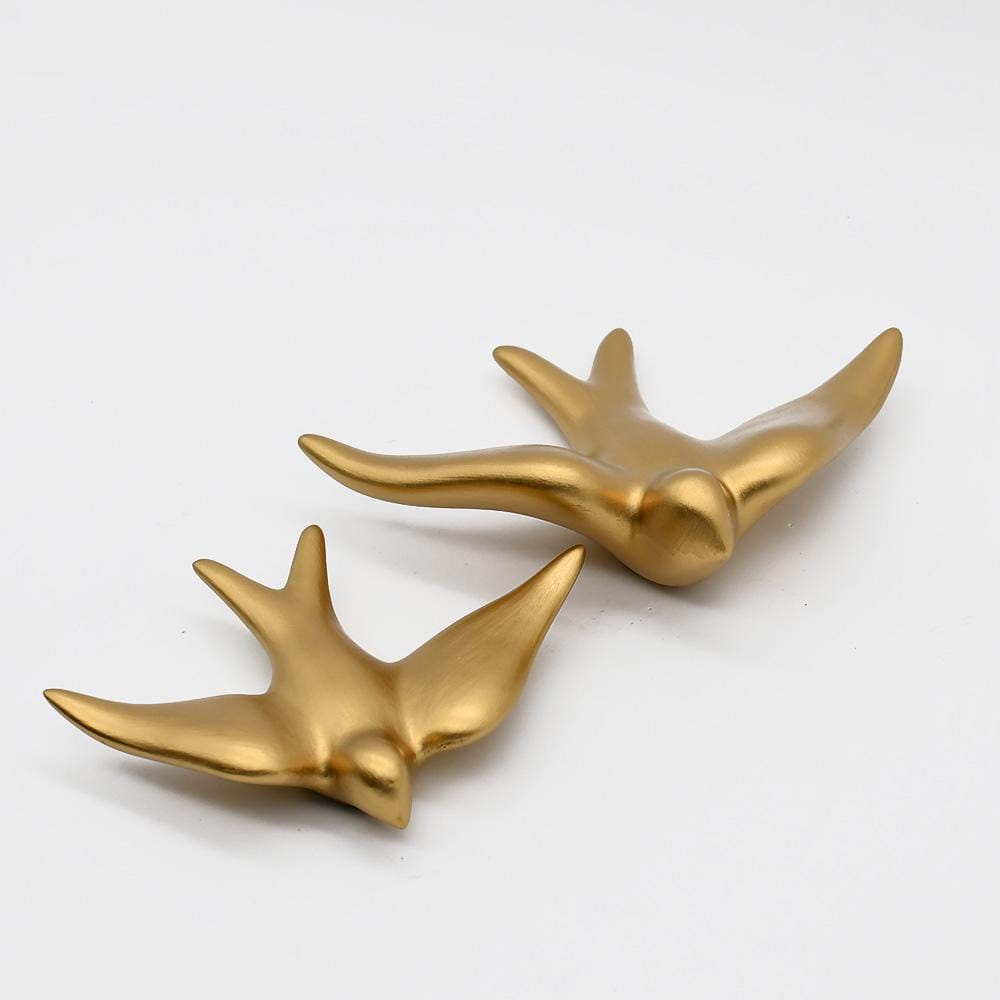 Smooth Ceramic Swallow - Gold 5.5"