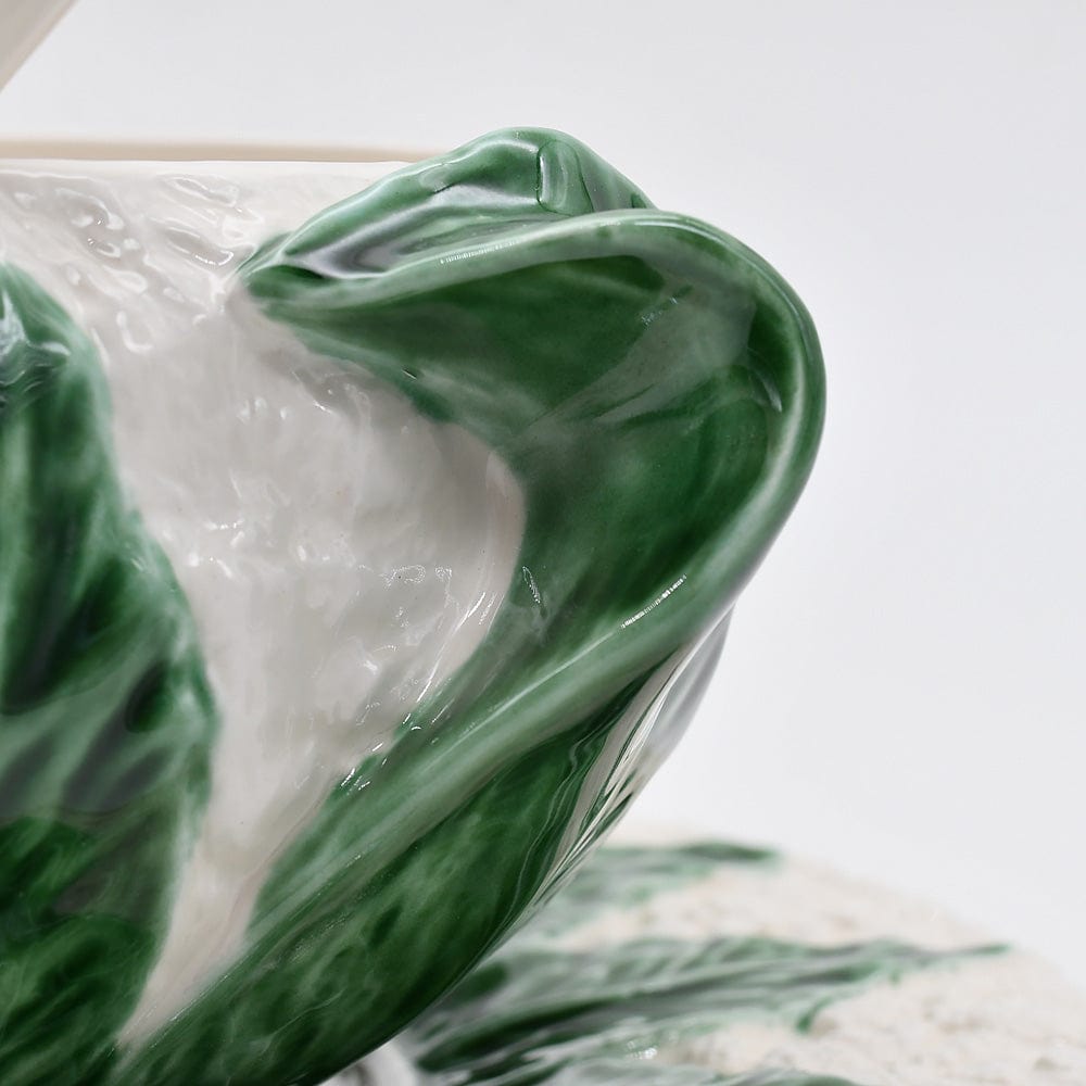 Soupière en céramique en forme de chou fleur