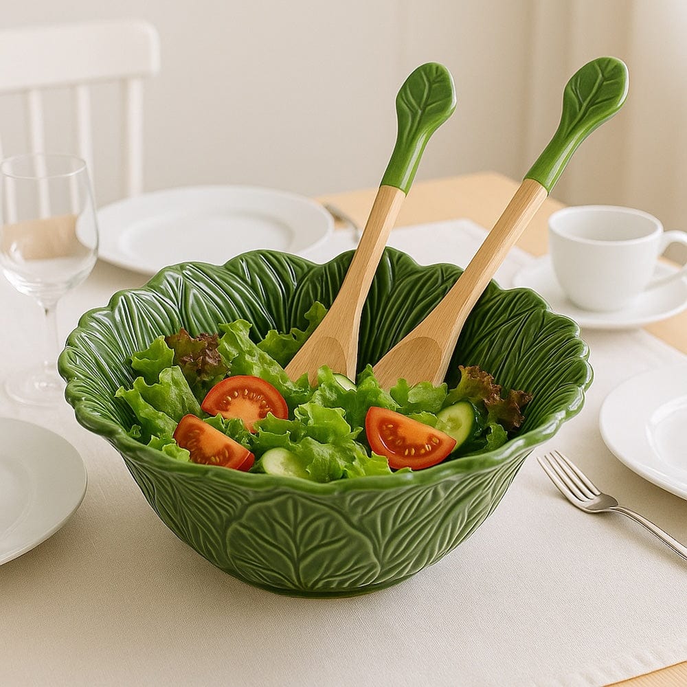 Sunflower-shaped Ceramic Salad Bowl