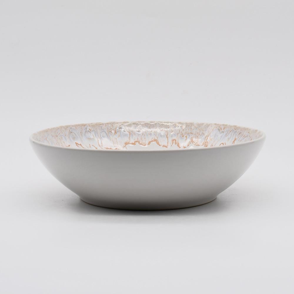 Taormina I Fine Stoneware Pasta Plate 8.7'' - White