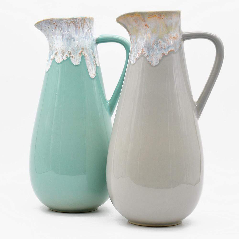 Taormina I Fine Stoneware Pitcher - Green