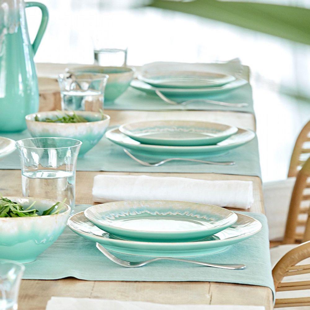 Taormina I Fine Stoneware Plate 10.6'' - Green