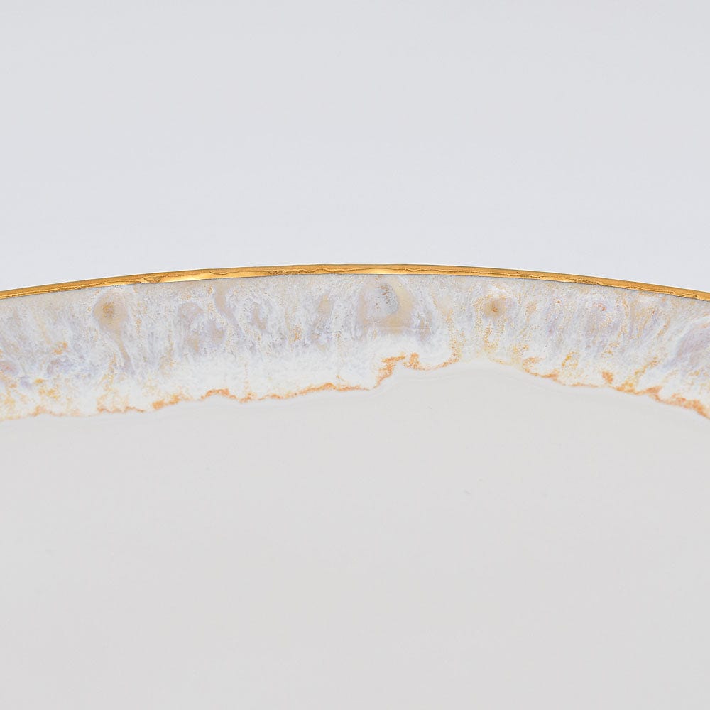 Taormina I Fine Stoneware Plate 8.3'' - Gold
