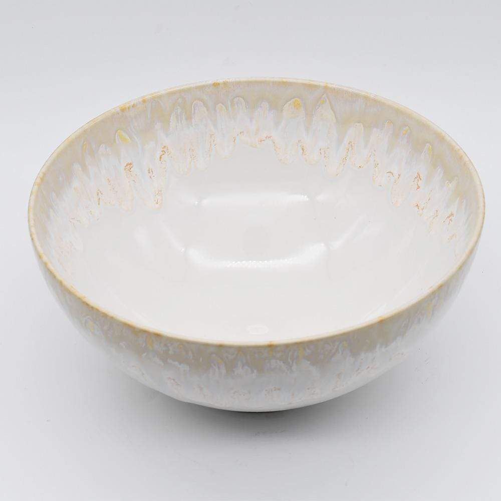 Taormina I Fine Stoneware Salad Bowl 9.4'' - White