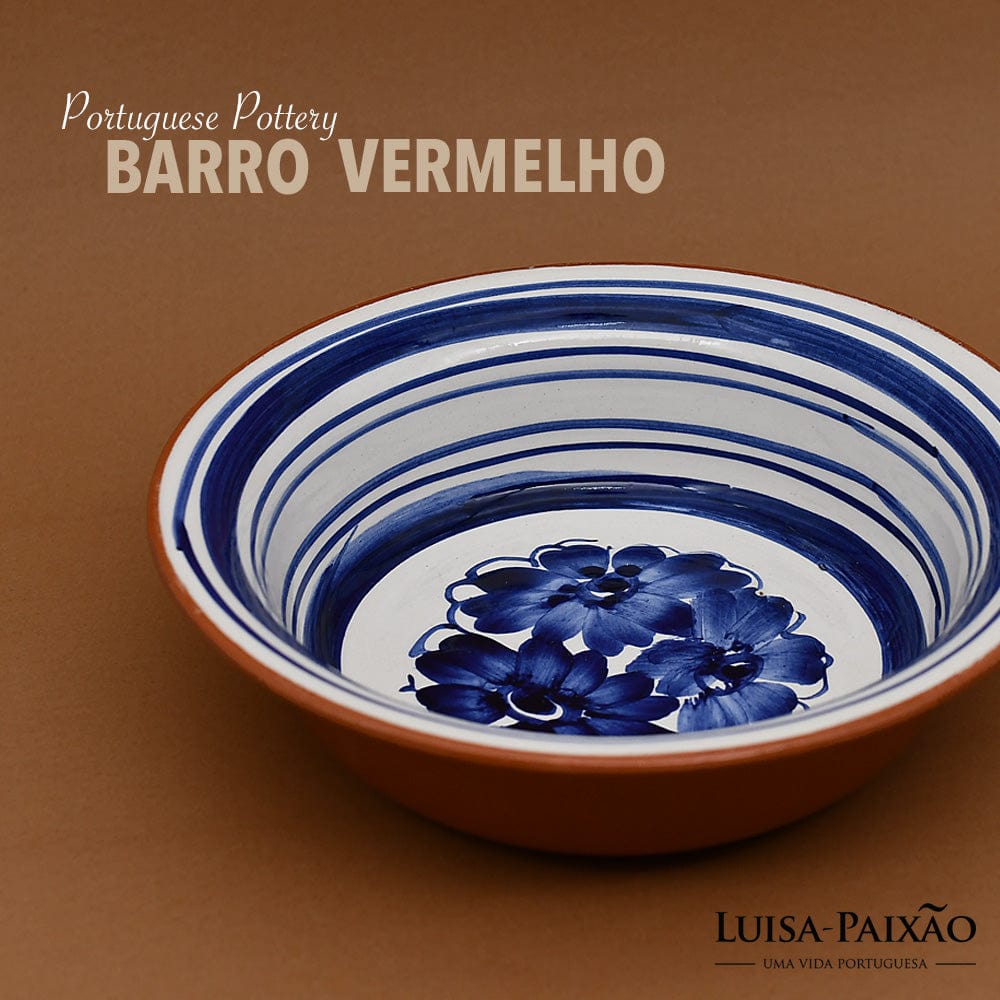 Terracotta Small Salad Bowl - Blue