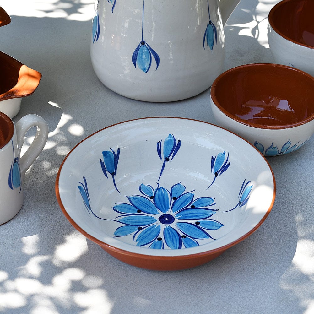 Terracotta Small Salad Bowl - Turquoise