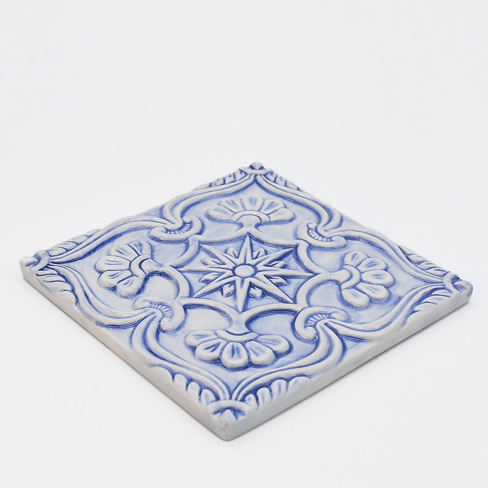 Textured Azulejo - Light Blue