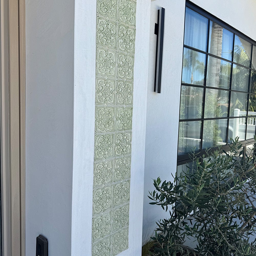 Textured Azulejo - Light green