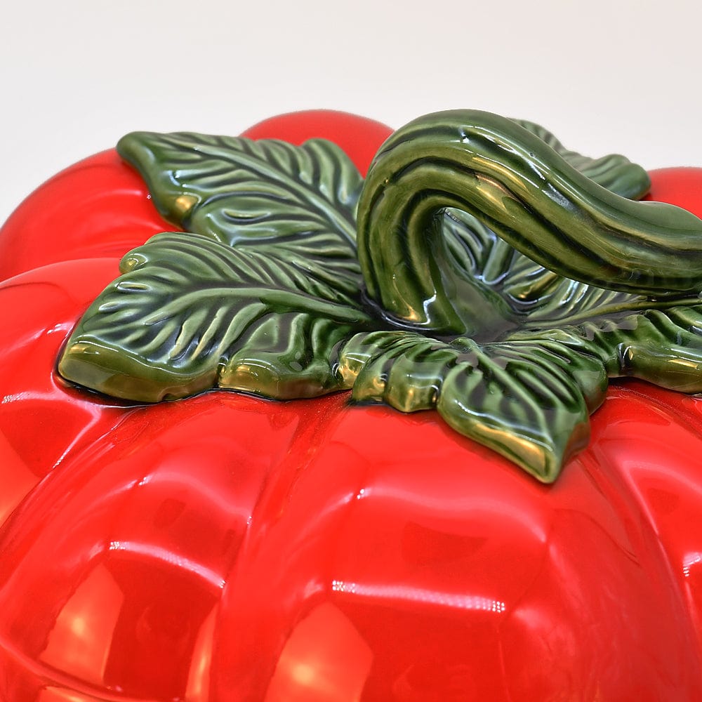 Tomato-shaped Ceramic Soup Tureen