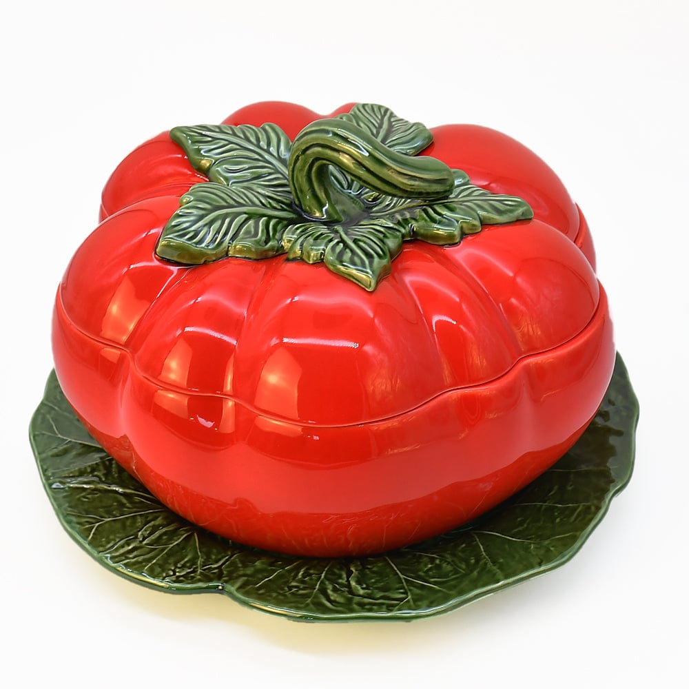 Tomato-shaped Ceramic Soup Tureen