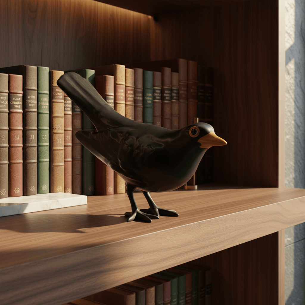 Um Melro I Ceramic blackbird