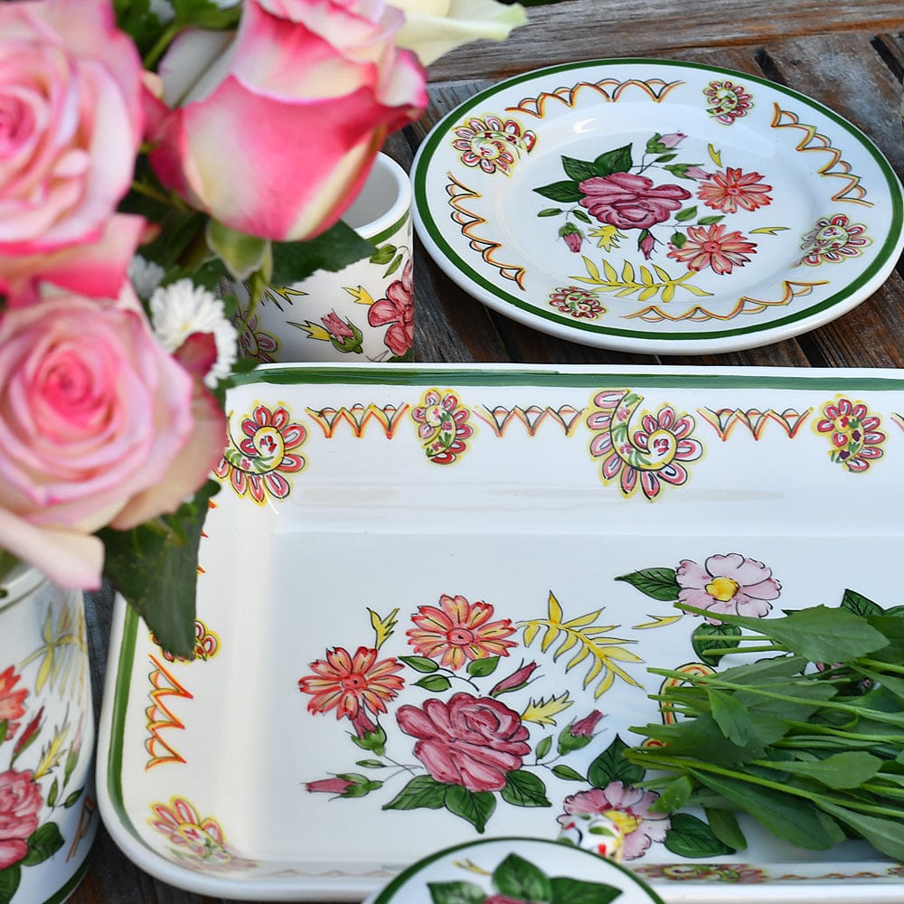 Viana I Hand-painted Ceramic Serving Dish