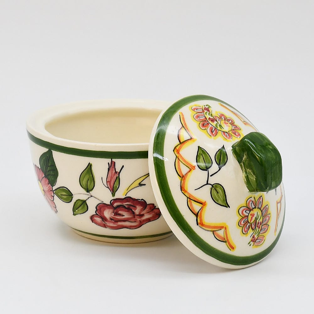Viana I Hand-painted Ceramic Sugar Bowl