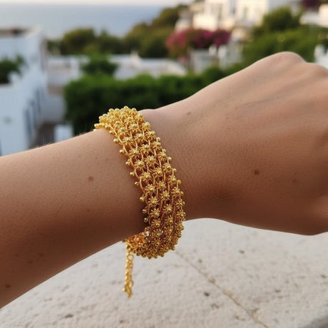 Á Portuguesa I Gold plated Silver Bracelet 0.6 oz