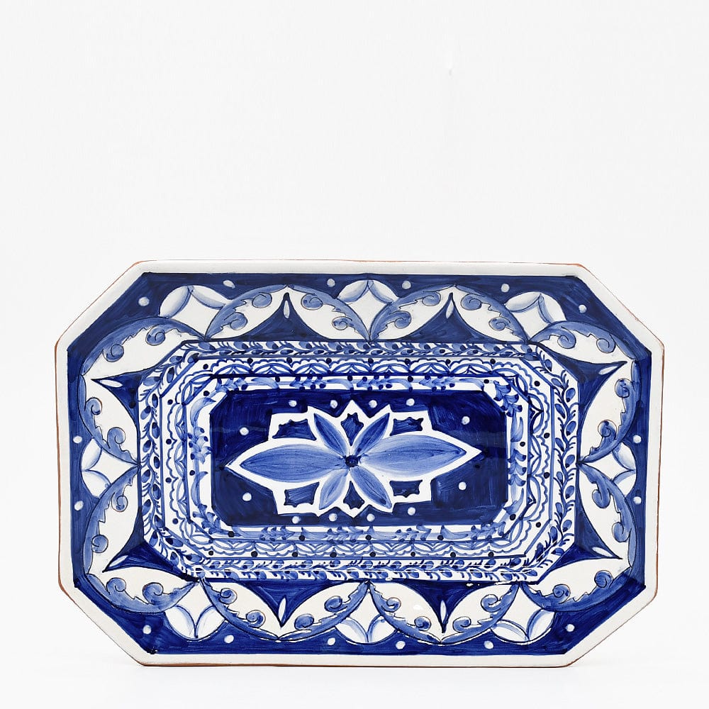 Alentejo I Glazed Earthenware Dish - 13.4''