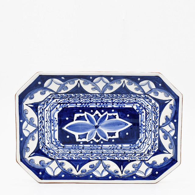 Alentejo I Glazed Earthenware Dish - 13.4''