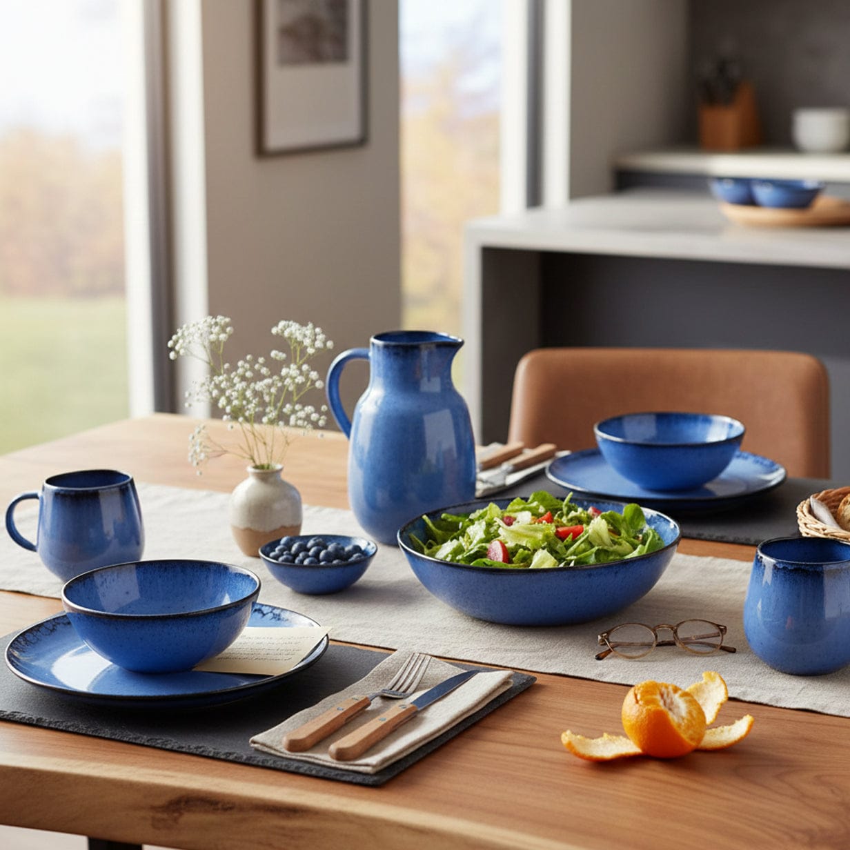 Amazônia I Dessert Plate 8.3'' - Blue