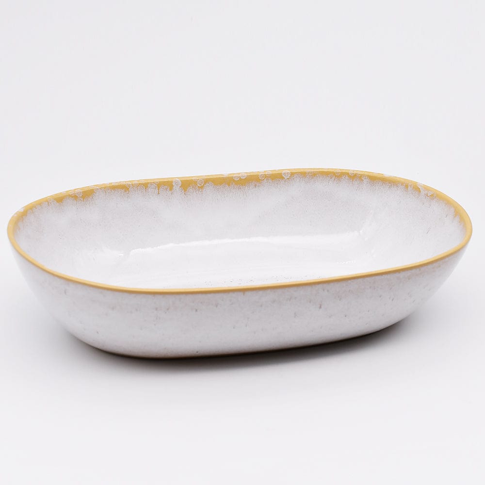 Amazônia I Stoneware Baking Dish  9.8'' - White