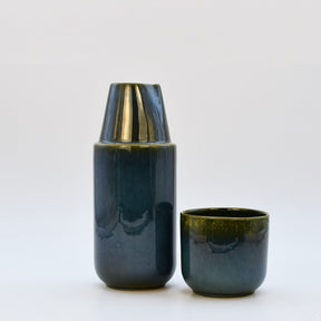 Amazonia I Stoneware Bottle and Cup - Green