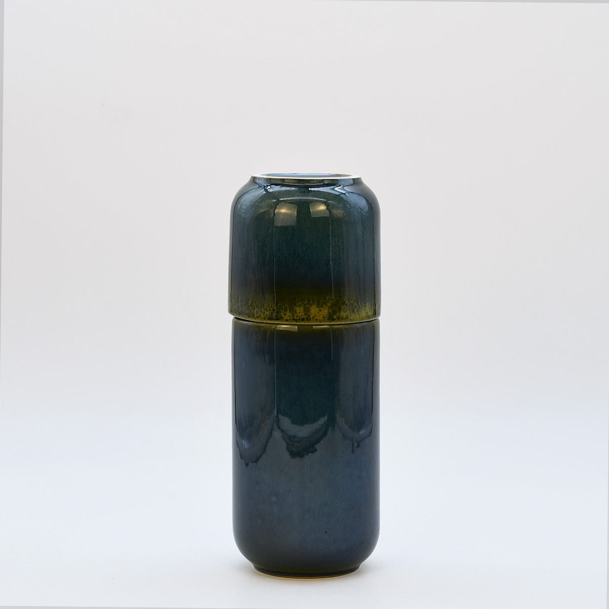 Amazonia I Stoneware Bottle and Cup - Green