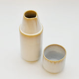 Amazonia I Stoneware Bottle and Cup - White