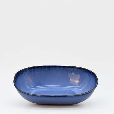 Amazonia I Stoneware Serving Dish 9.8'' - Blue