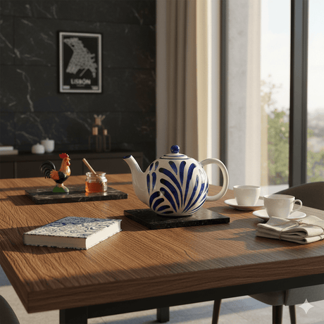 Andorinha I Ceramic Teapot - Blue