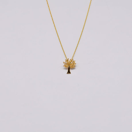 Árvore da Vida I Gold plated Silver Necklace 0.1 oz