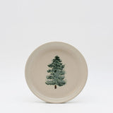 Assiette à entrée ou dessert en grès pour noël Assiettes en grés "Éléments" 16cm - Lot de 4