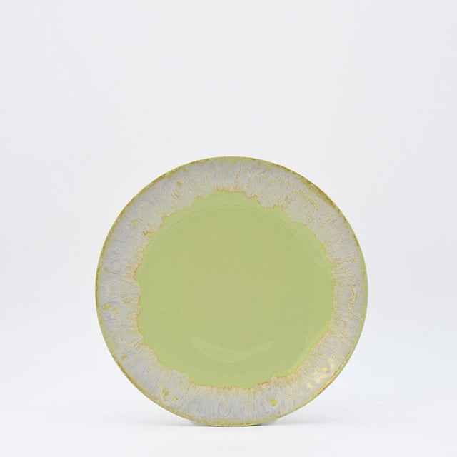 Assiette creuse jaune en grès 22cm I Vaisselle portugaise Assiette creuse en grès "Taormina" 21cm - Jaune