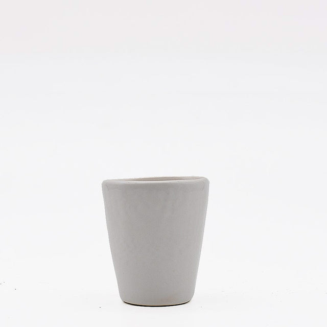 Assiette en céramique beige I Motifs dentelles portugaises #DRAFT Tasse à expresso Carimbada Blanc