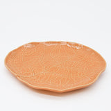 Assiette en grès en forme de chou 23cm - Orange