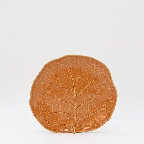 Assiette en grès en forme de chou 23cm - Orange